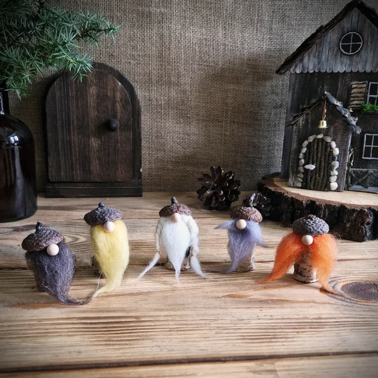 Zestaw DIY Dębowi Brodacze, rustykalna dekoracja